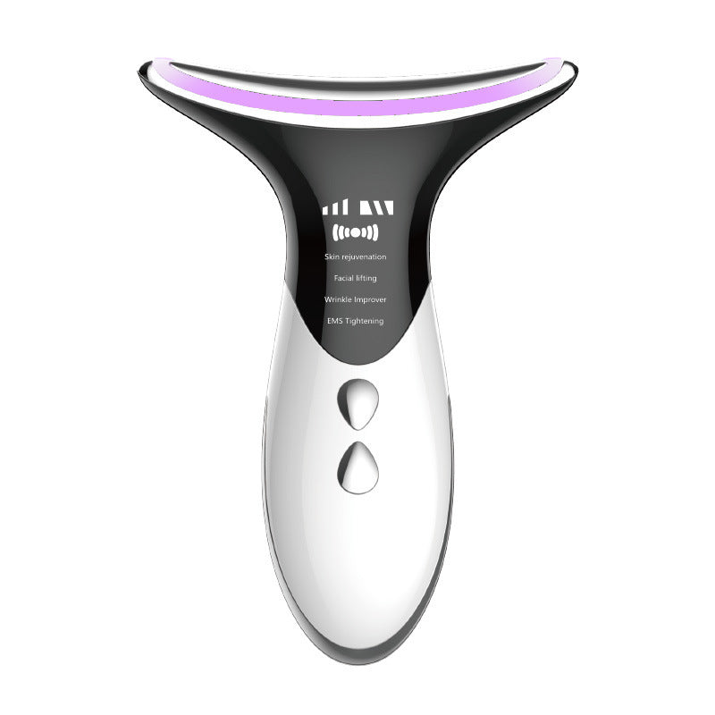 Ultrasonic neck firming tool in use on model