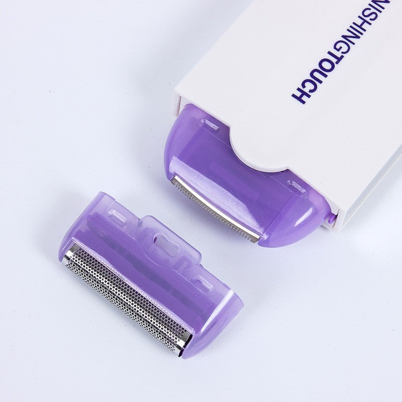 ON SALE SmoothSilk™ Painless Mini Hair Remover – Light-Enhanced Precision Shaver for Face & Body