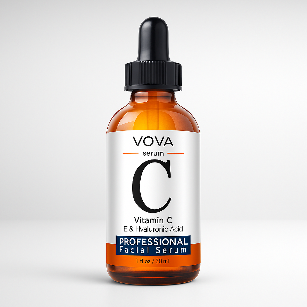 Vitamin C Brightening Facial Serum – With Hyaluronic Acid & Vitamin E