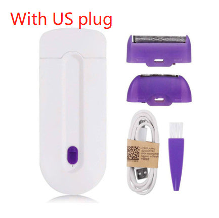 ON SALE SmoothSilk™ Painless Mini Hair Remover – Light-Enhanced Precision Shaver for Face & Body