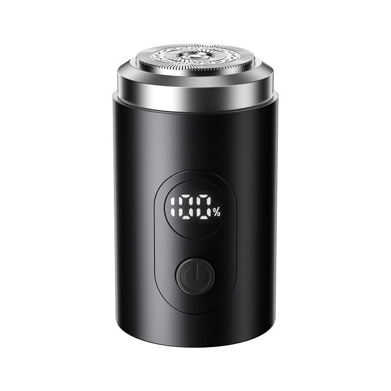 Portable black USB-C rechargeable beard trimmer