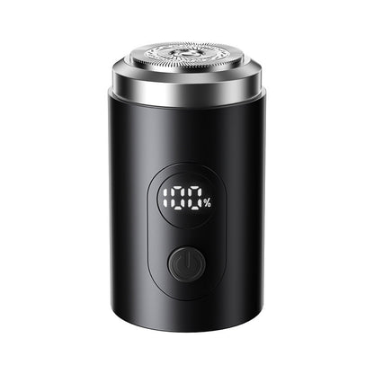 Portable black USB-C rechargeable beard trimmer