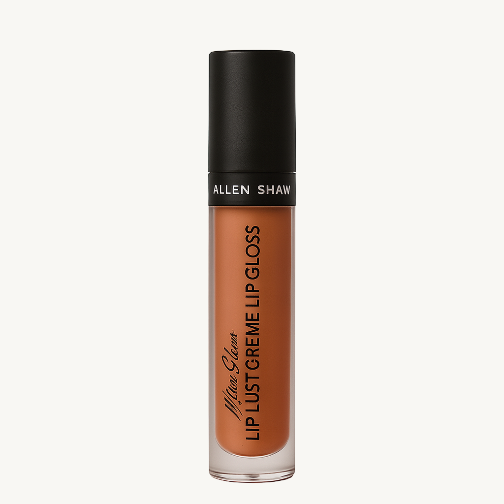 Allen Shaw lip gloss bottle on a white background