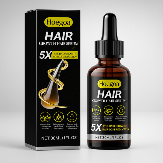 Hair Growth Serum 5X – Stronger, Thicker, Fuller Hair | Fast-Absorbing Formula for Men & Women